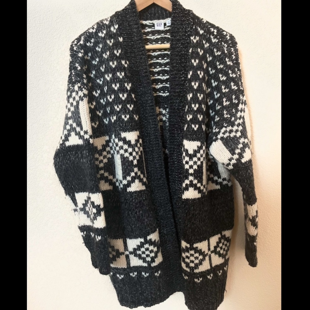 Cozy Fair Isle Sweater Cardigan | The Gap |